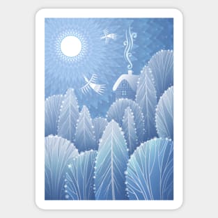 Taiga | Xmas landscape Sticker